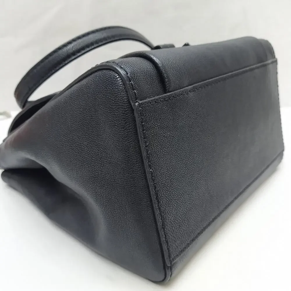 Kate Spade New York Black Leather Flap Closure Crossbody Bag